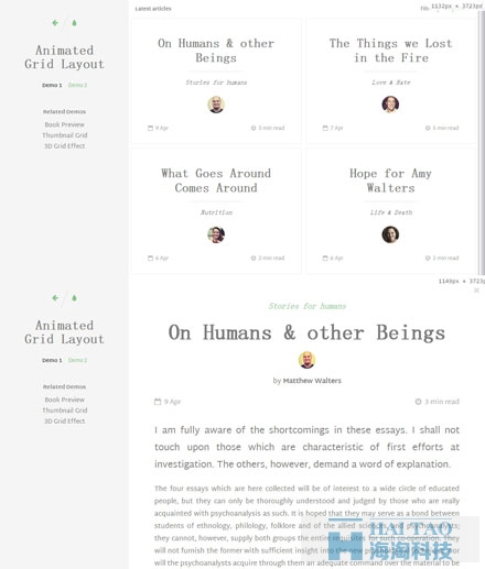 html5+css3響應(yīng)式動(dòng)畫(huà)列表展示特效