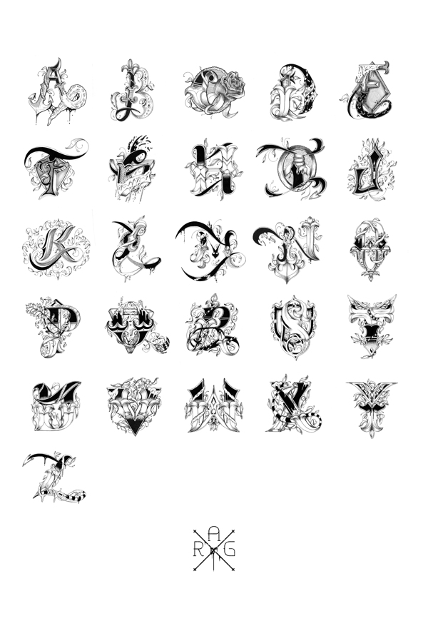 55個英文字母設(shè)計創(chuàng)意作品