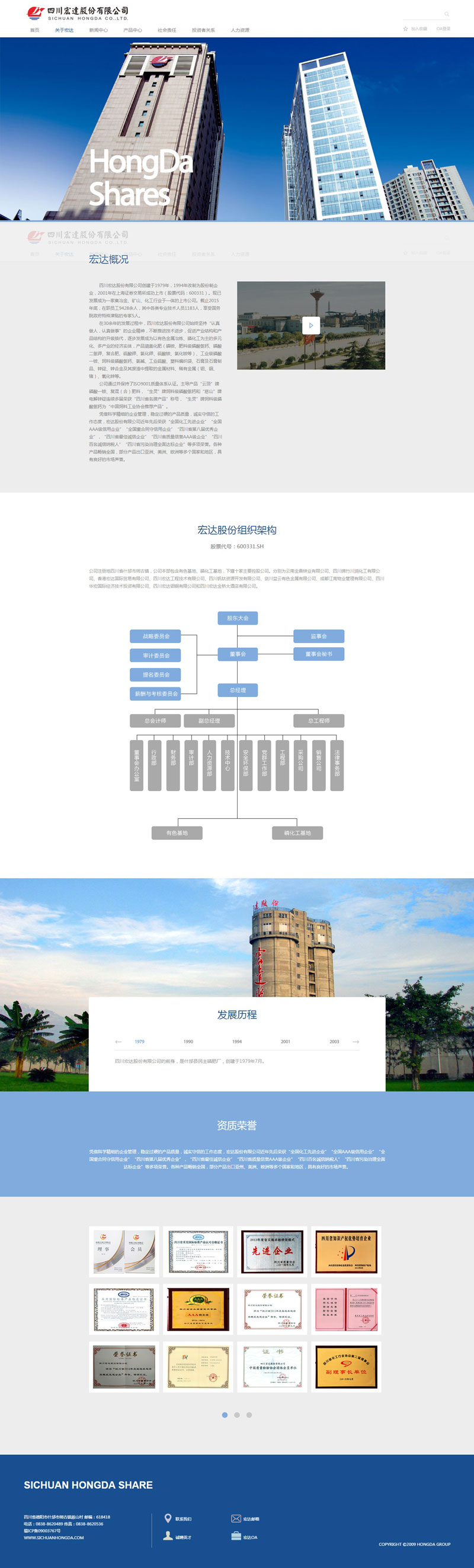 宏達股份有限公司化工類網(wǎng)站建設案例