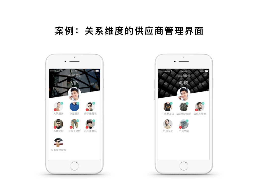案例：關(guān)系維度的供應(yīng)商管理界面